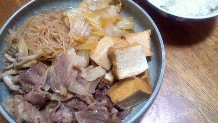 Snapdishの料理写真:豚肉のすきやき煮|k.kさん