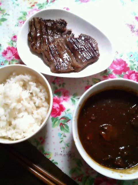 お家で牛タン定食(･∀･)|ゆーきんぎょさん