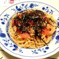 Snapdishの料理写真:明太子スパゲティ|德永翔子さん