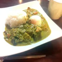 Snapdishの料理写真:昨日のご飯♥グリーンカレー♥|やすこさん