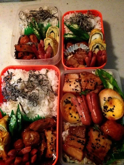 今日の四人弁当(^^)|りんさん