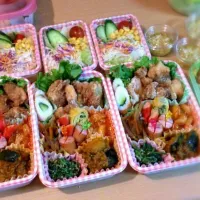 Snapdishの料理写真:お弁当4人分！|れいさん