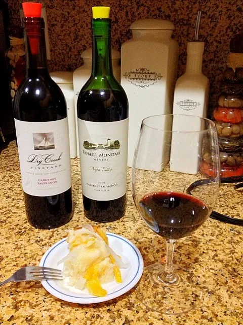 Snapdishの料理写真:Cabernet and rice&cheesecake|James Balingitさん