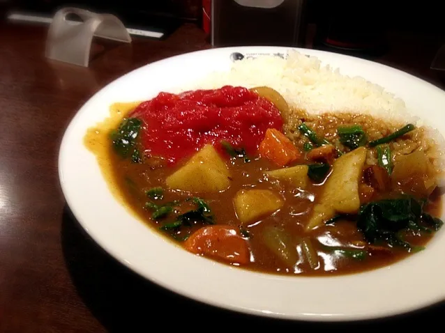 やさいほうれん草完熟トマトカレー|hirotomoさん