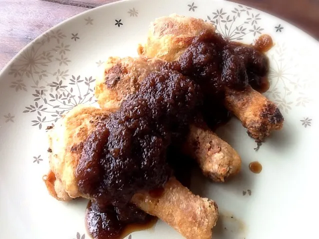 Snapdishの料理写真:🐔ไก่ทอดซอสขิง(Deep fried chicken wz Ginger sauce)|Love Eatさん