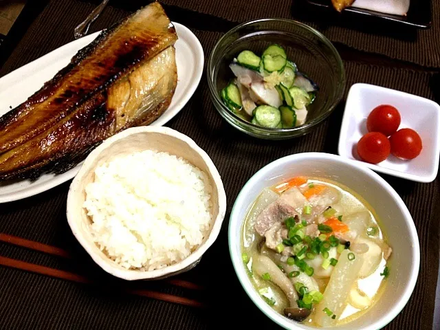 北海道ホッケ.しめ鯖の酢の物.かす汁|恭子さん