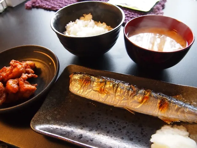 秋刀魚定食|かりんさん