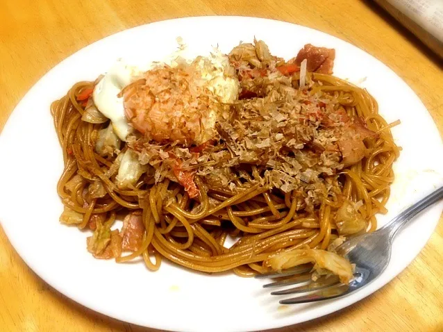 焼きそば風パスタ|やすさん