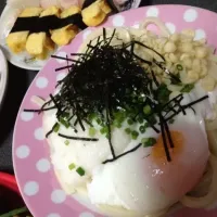 釜玉うどん、お寿司|まみさん