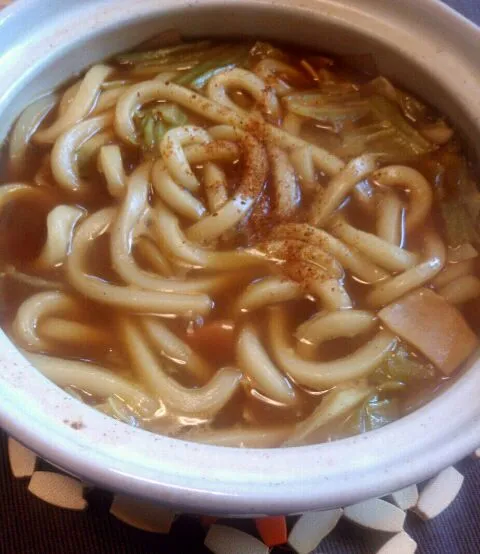 ジャワカレー鍋焼きうどん|カレーオヤジさん