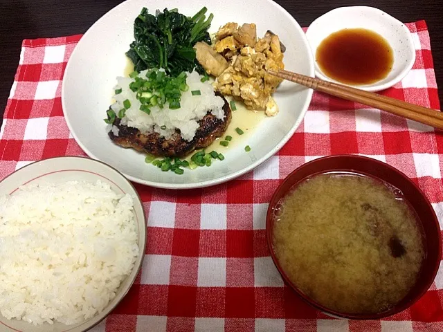 我が家のランチ おろしハンバーグ|ゆうきさん