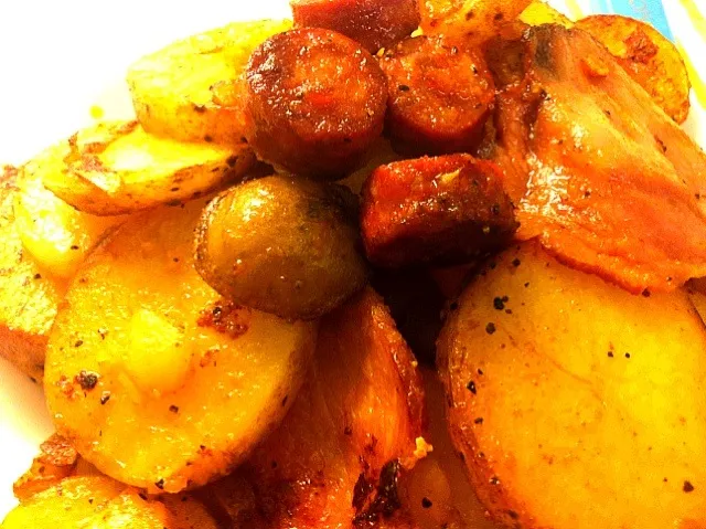 My Sunday potatoes with chorizo and English bacon|Jorge Bernal Márquezさん