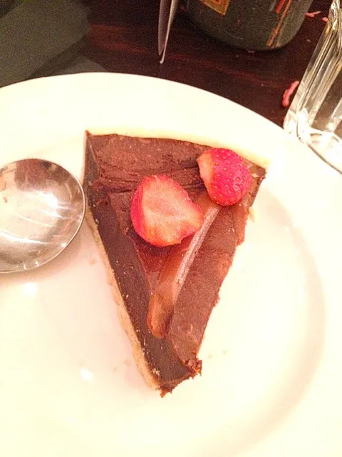 Chocolate & toffee tart\(//∇//)\|マーギさん