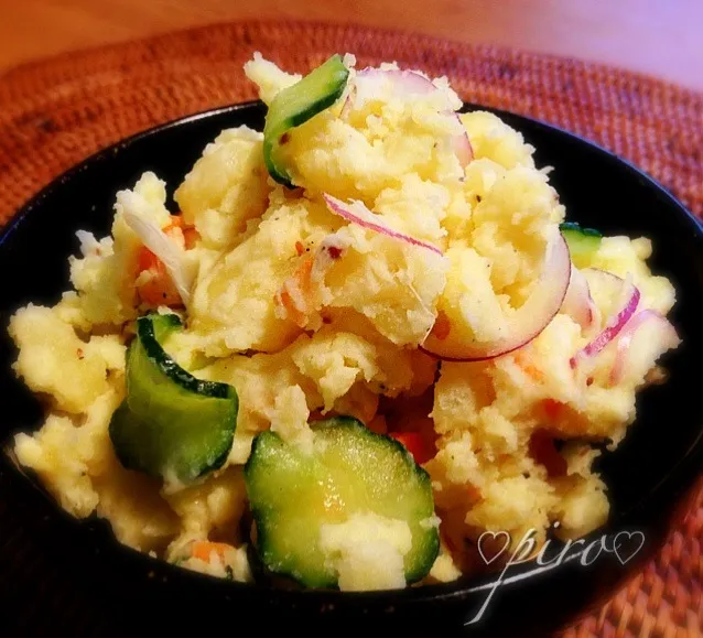 北あかりのポテトサラダ  Potato salad potato Kitaakari|ピロさん