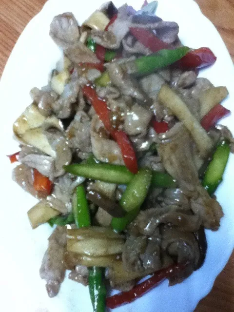 Pork with eringi mushrum and asparagus sauté|jean yamahataさん