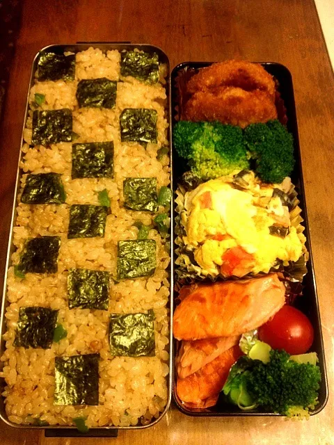 パパ・玄米炒飯弁当❤|佳子さん