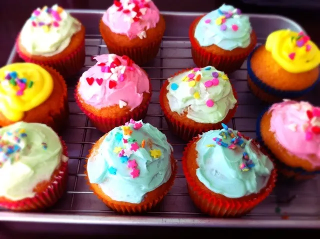 1st time of making cupcakes|naopさん