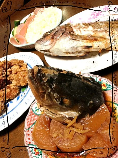 Snapdishの料理写真:お頭ぁぁぁ〜っっ！！！|くららさん