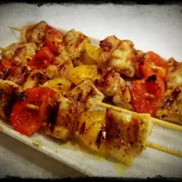 Snapdishの料理写真:Cumin chicken skewer|Evelyn Chiuさん