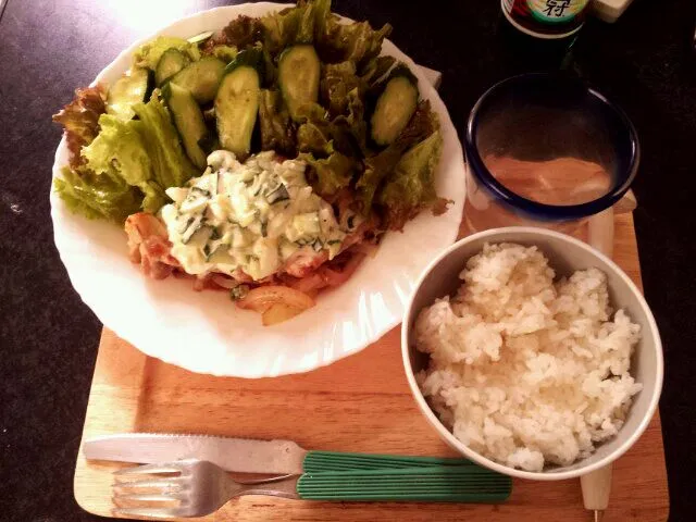 Snapdishの料理写真:鶏肉のディアボラ風|こいけさきさん