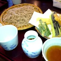 Snapdishの料理写真:天もりそば#昼食#|境堀 孝一さん