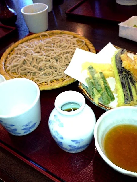 Snapdishの料理写真:天もりそば#昼食#|境堀 孝一さん