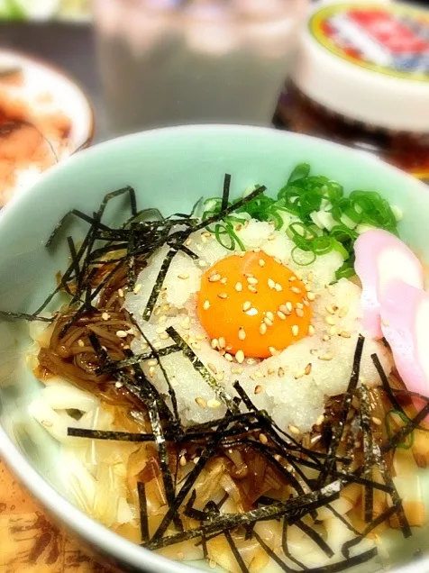 手づくりなめたけでナメタケおろしうどん|にょんにいさん