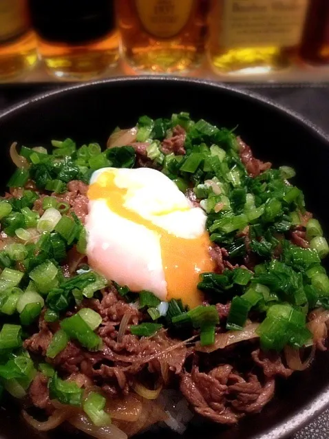 ねぎ玉牛丼|たけさん