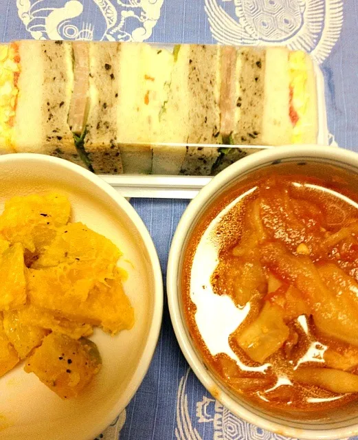 Tomato soup & Pumpkin salad|tamakiさん