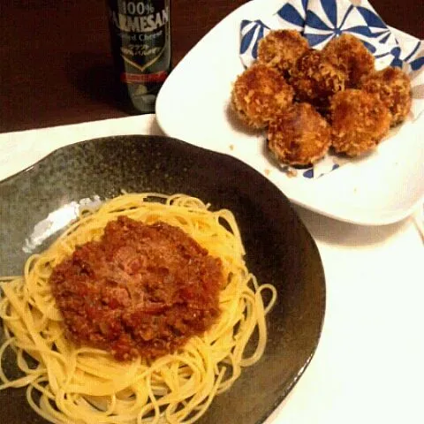 今日の晩御飯  スパゲッティミートソース|korohaさん