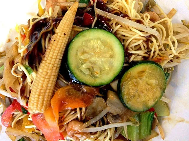 Stir fried shrimp noodle|椰サゴさん