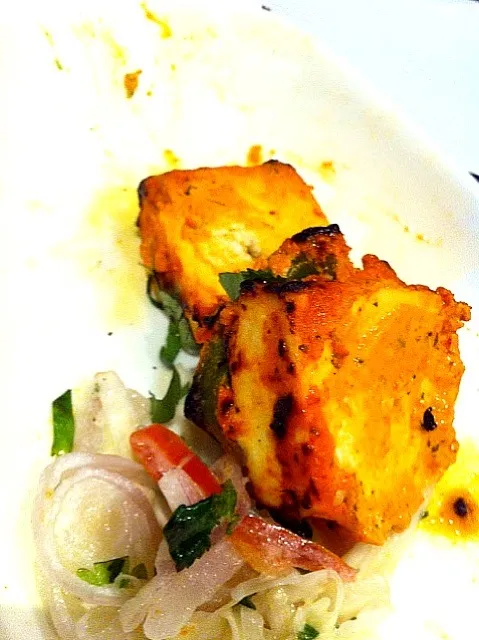 Snapdishの料理写真:Paneer tikka 😁😁😁|manasi bhargavさん