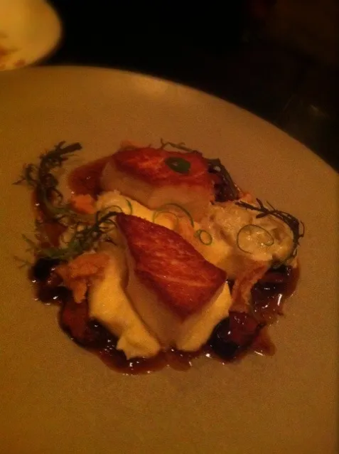 roasted escolar.truffled pomme puree|helsieさん