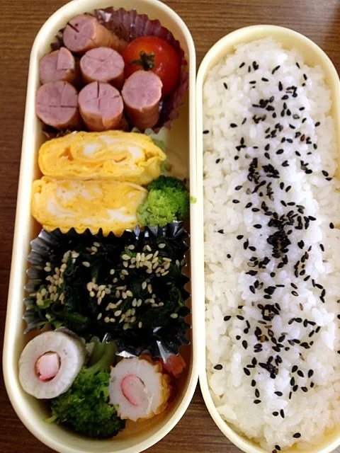 今日のお弁当 適当(T_T)|りすなさん