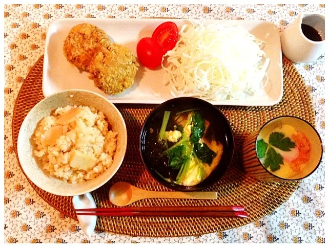 メンチカツ定食|ごとうあきこさん