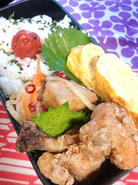 鰤の南蛮漬けと唐揚げ弁当|いりごまさん