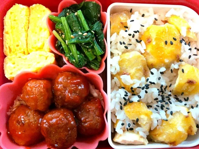 栗ご飯弁当|もえさん