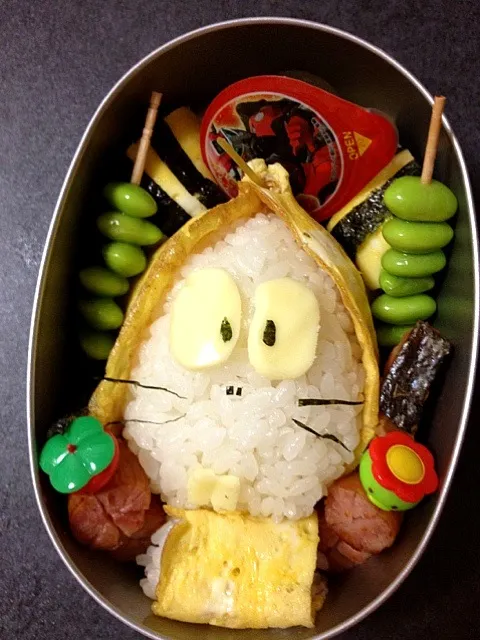 Snapdishの料理写真:キャラ弁♡ねずみ男とちゃんちゃんこ卵焼き！|千春さん