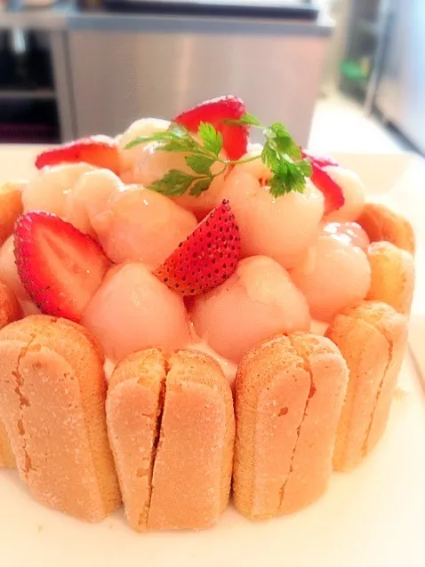 Lychee Charlotte Cake|Jaronさん