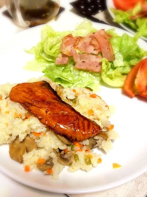 Cheese Rice and Salmon Sauté|Eriさん