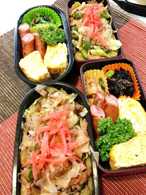 野菜たっぷり焼きうどん弁当|かずさん