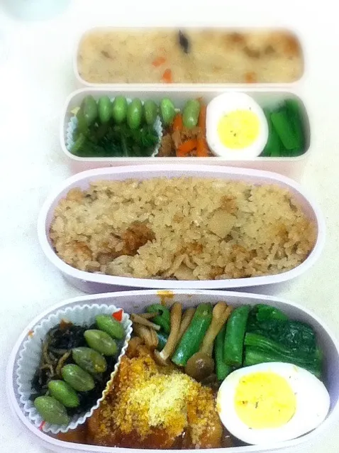 昨日アップし忘れたJKOL弁当。五目ごはん美味しかった♪|hoppycowさん