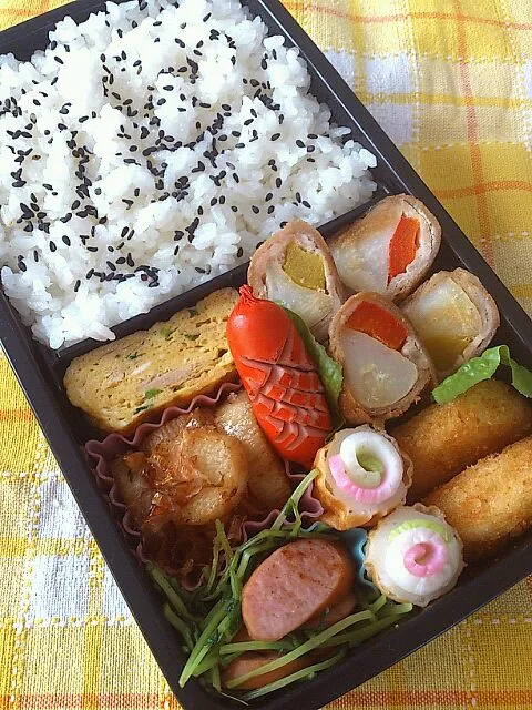 Snapdishの料理写真:12,10.19 男子高校生弁当|yukiさん