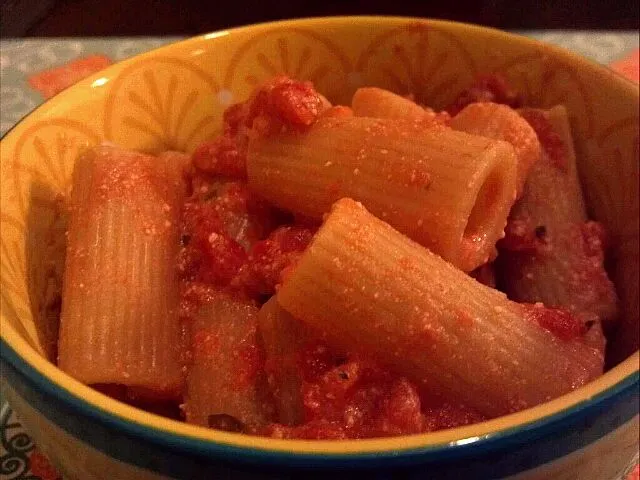 Rigatoni in pink sauce|Fluffycakes Dumplingfistsさん