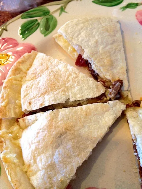 Bacon, cheddar, fig quesadilla|lauren shannonさん