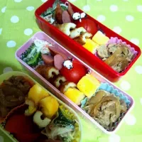 Snapdishの料理写真:娘と私のお弁当♪|chii614さん