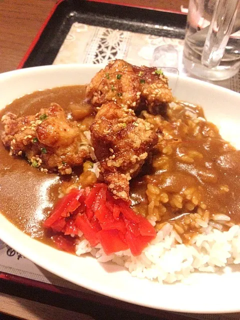 Snapdishの料理写真:ピリ辛ザンギカレー|saoさん