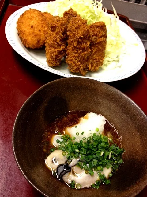 酢牡蠣とカキフライ|炊かれたいオトコ おこん 小栁津さん