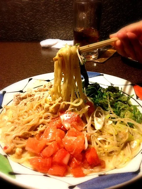 しめは冷やしラーメン／おやじ会|にょんにいさん