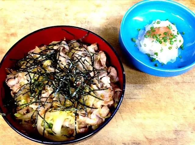 今日の賄い丼   『豚塩しそ風味』|Cabezon.Nakamuraさん